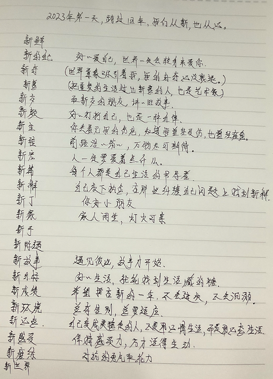 2023年第一天，跨过旧年，我们重新，也从心-Peter personal website